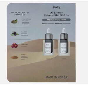 Huxley Oil Essence Premium Facial Serum, 1.01 Fluid Ounce (Pack of 2)